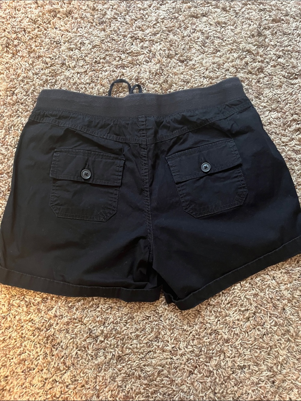 Liz Claiborne Black Drawstring Shorts